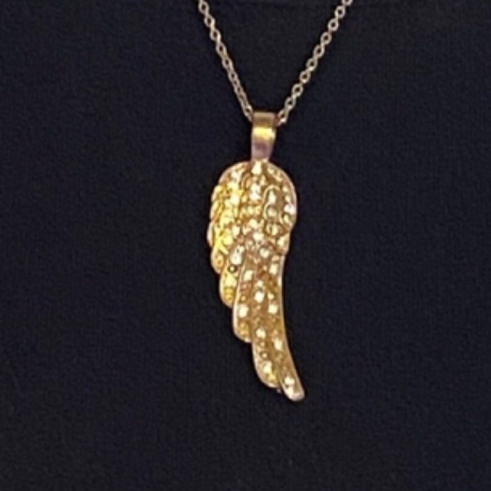 Jewelry Angel Wing Statement Necklace Adjustable